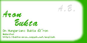 aron bukta business card